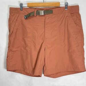 REI Co-op Men's Large Sahara Belted Nylon Hiking Quick Dry‎ Shorts UPF 50